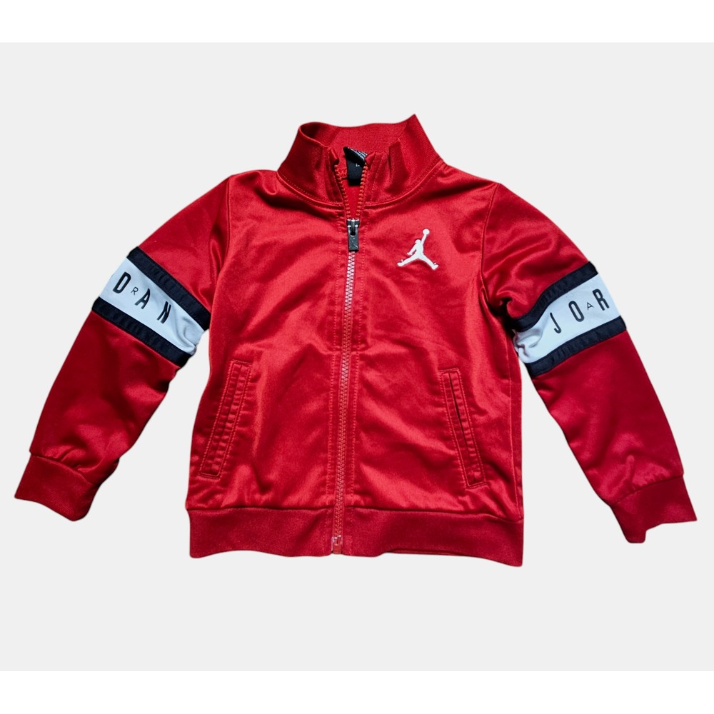 Nike Air Jordan Track Jacket Red Full Zip Embroidered Logo Baby‎ Boys 24M Red